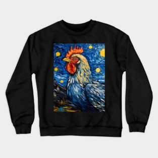 Van Gogh's Chicken Crewneck Sweatshirt